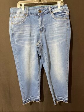 one 5 one Light Blue Denim Jeans with Teal Stitching